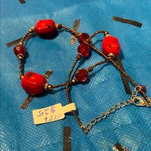 Natural Red Coral Necklace